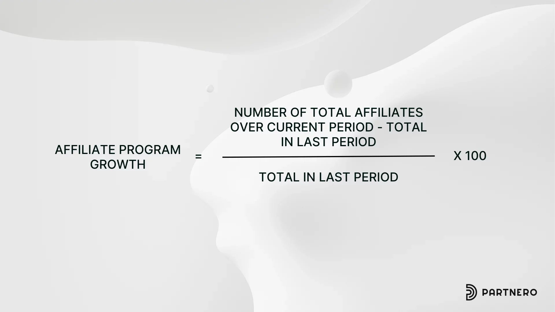affiliate program growth formula, an affiliate marketing benchmark and KPI