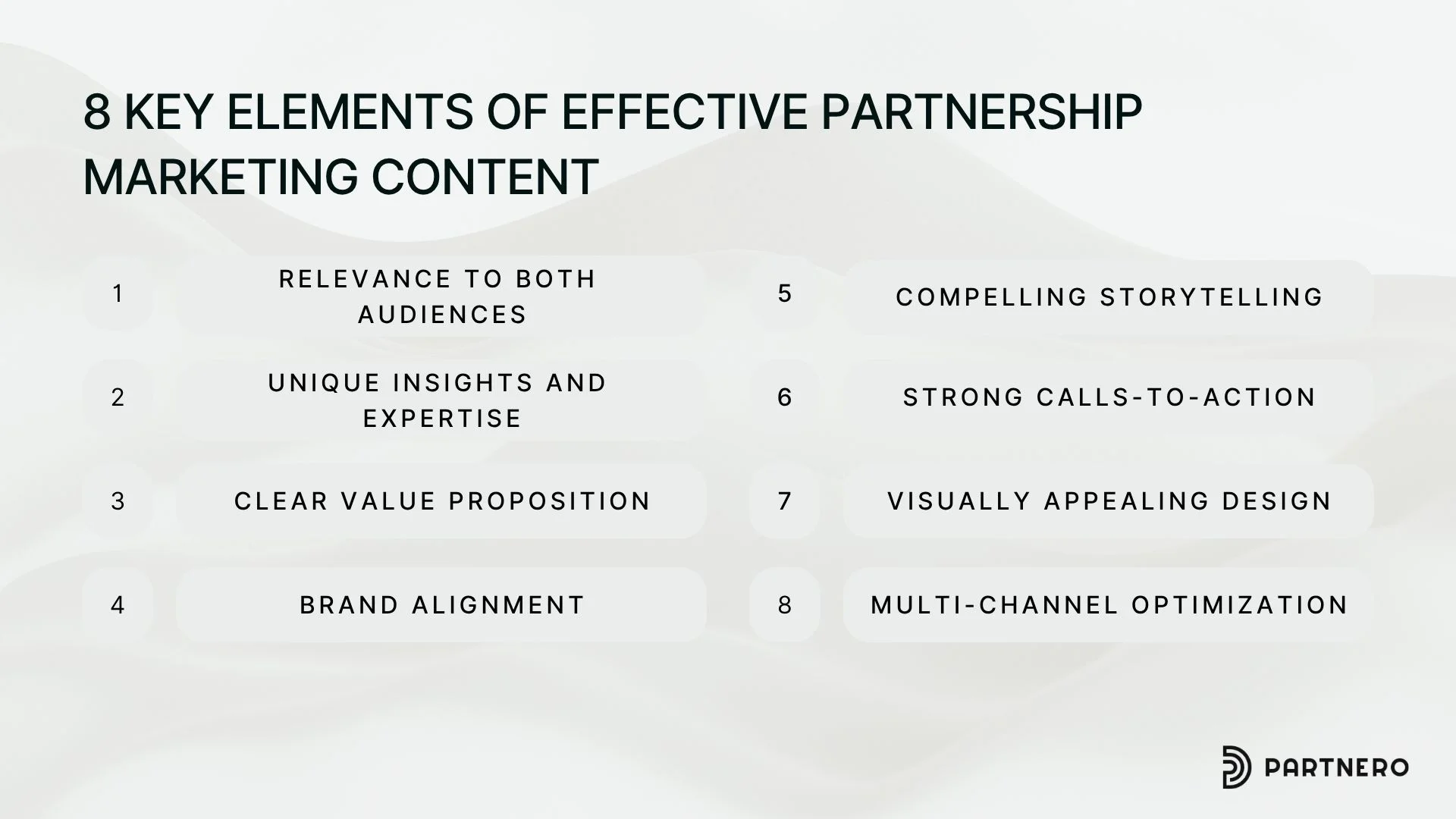8 Key Elements of Effective Partnership Marketing Content