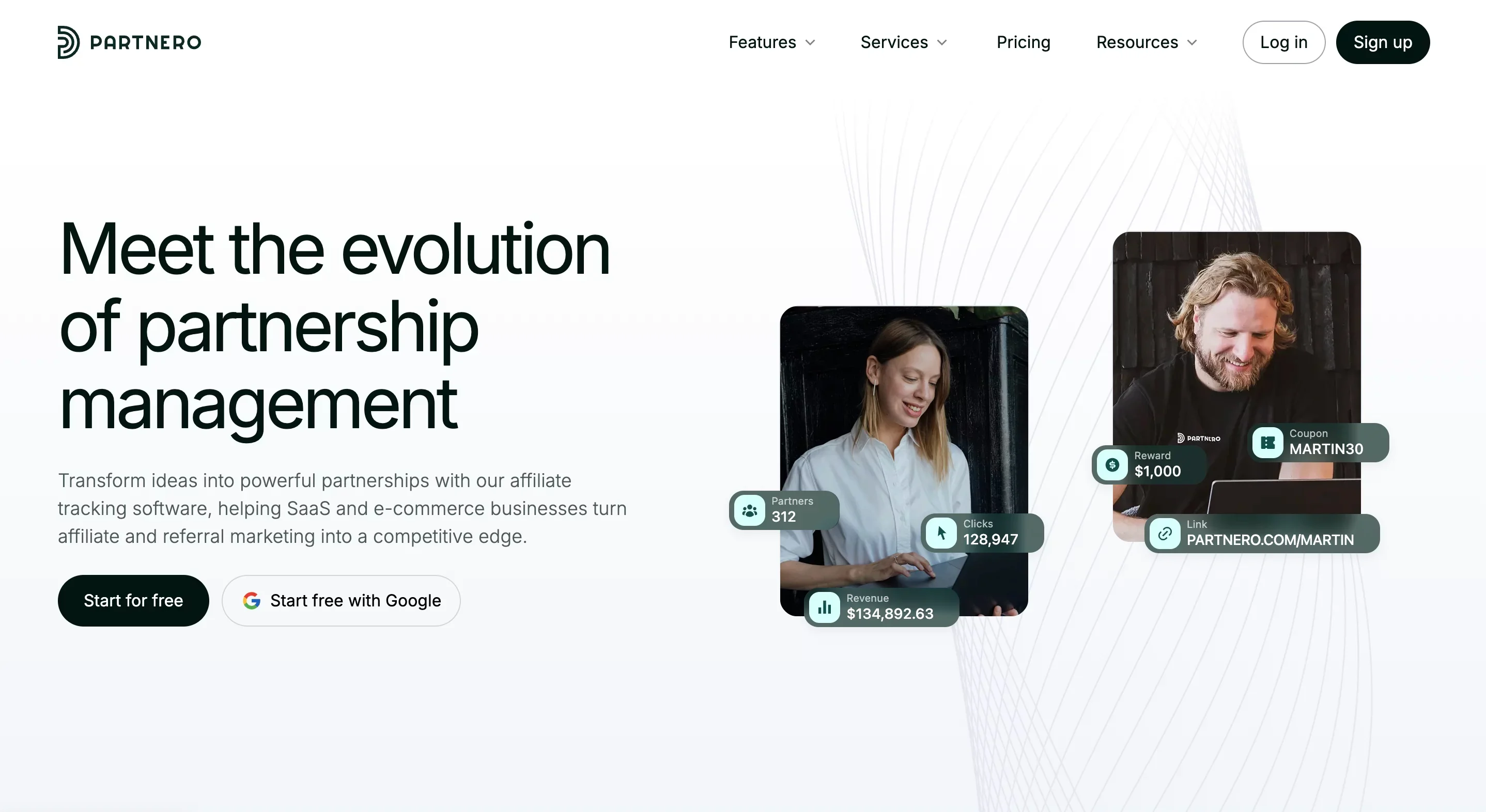 Partnero.com website