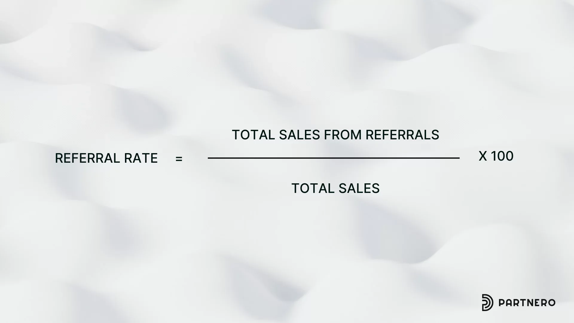 Referral Rate formula