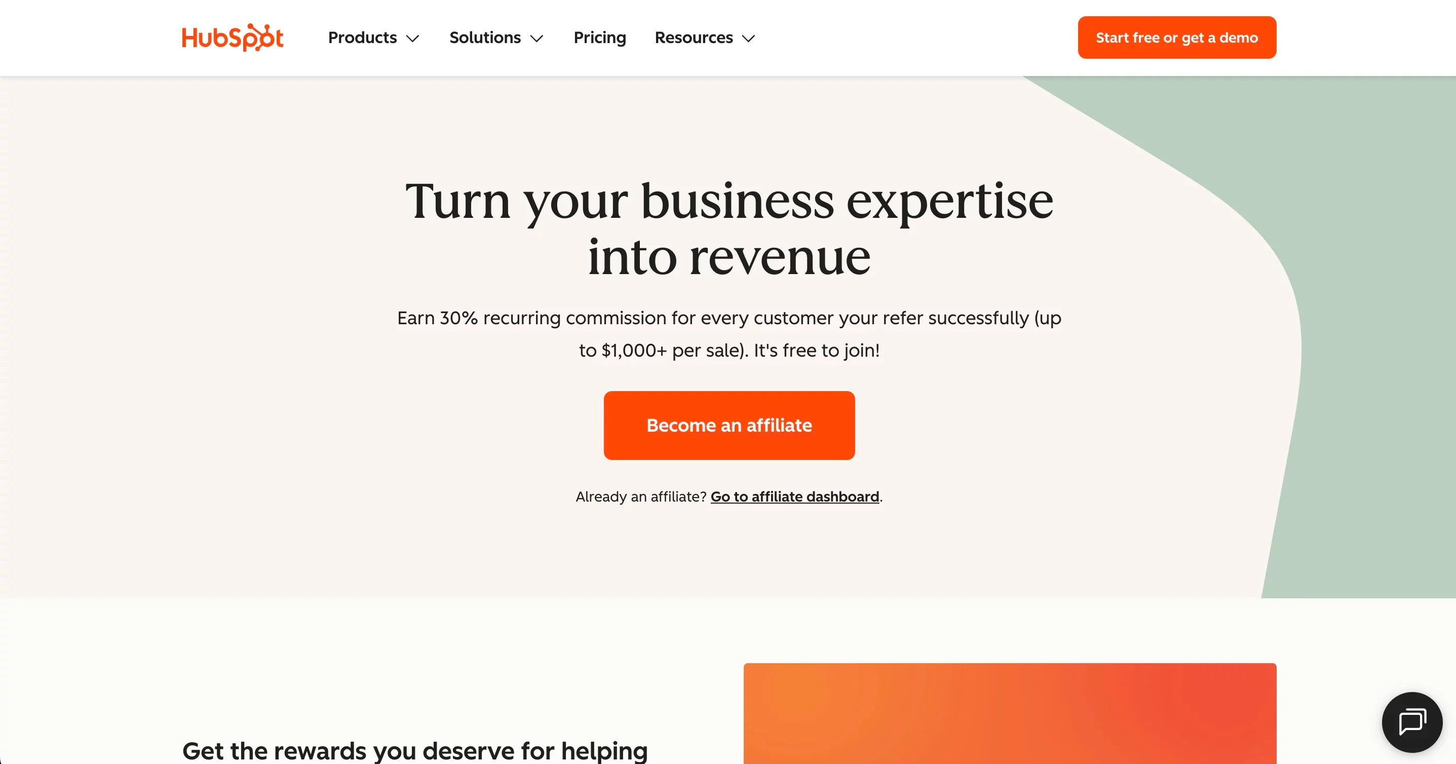 hubspot affiliate program