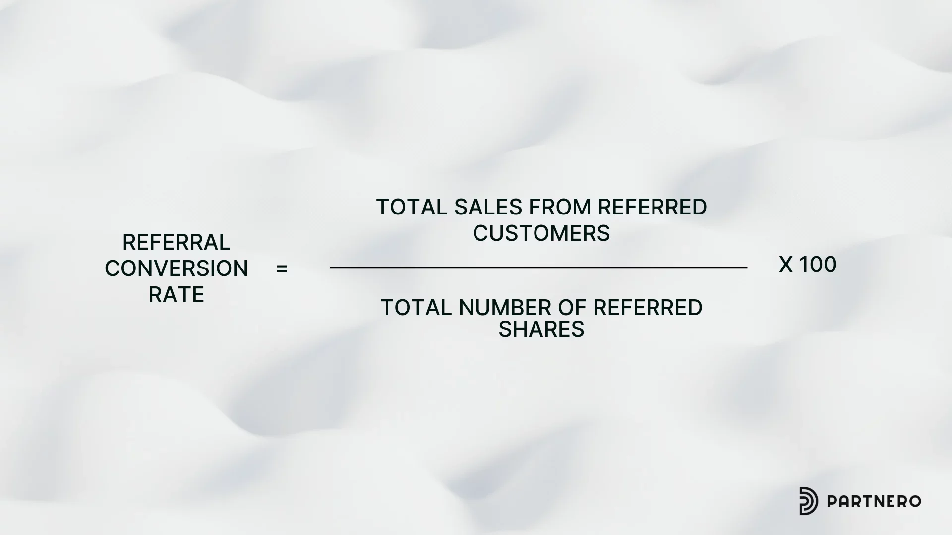 Referral Conversion Rate formula