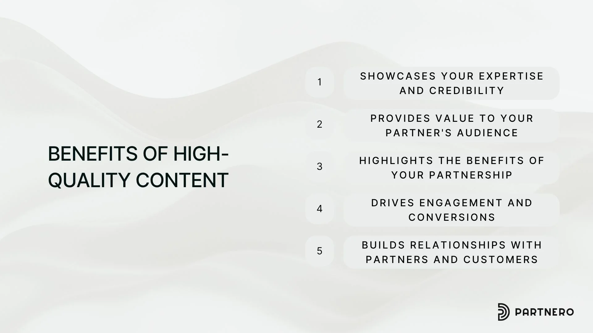 benefits of high quality content